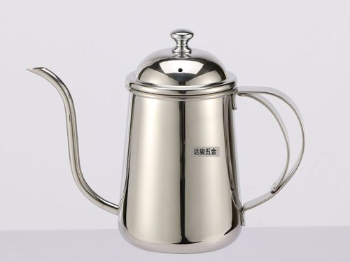 工厂批发650ml冲咖啡细口壶细嘴壶不锈钢家用冲茶器具高形细口壶