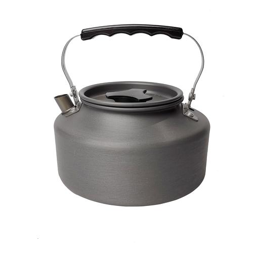亚马逊热卖户外野营茶壶1.1升咖啡壶硬质氧化铝烧水壶野炊热水壶